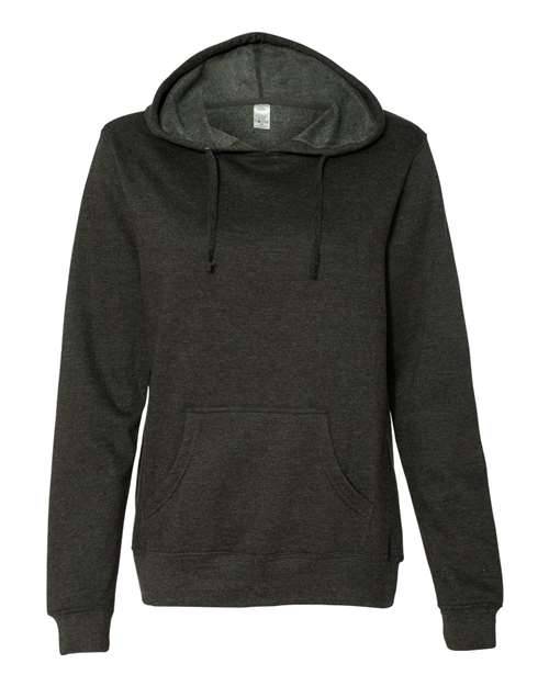 Independent Trading Co. Women's Junior Fit Heavenly Fleece Lightweight Hooded Sweatshirt thumbnail 2