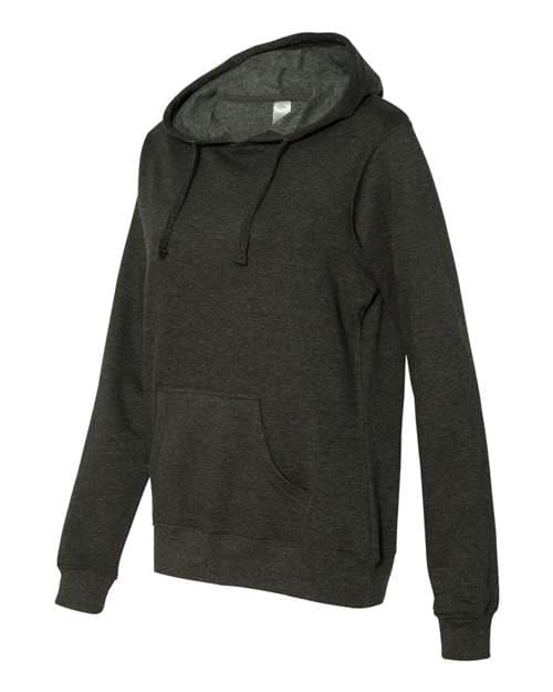 Independent Trading Co. Women's Junior Fit Heavenly Fleece Lightweight Hooded Sweatshirt thumbnail 4