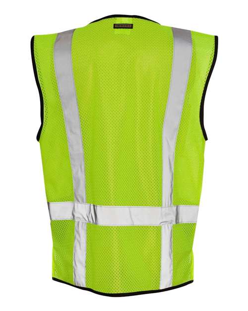 Kishigo Unisex Black Bottom Mesh Class 2 Vest thumbnail 3