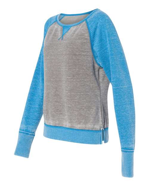 J. America Women’s Zen Fleece Raglan Sweatshirt thumbnail 4