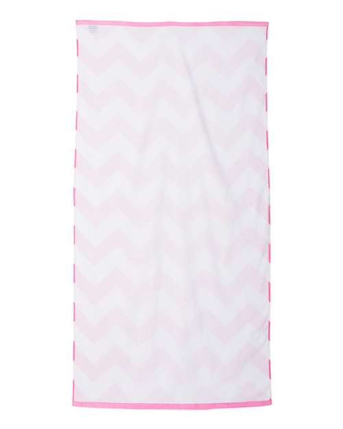 Carmel Towel Company Chevron Velour Beach Towel thumbnail 2