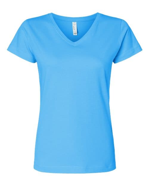 LAT Women's Fine Jersey V-Neck Tee thumbnail 2