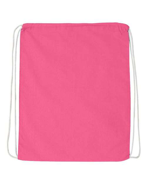 Q-Tees Economical Cotton Drawstring Bag thumbnail 3