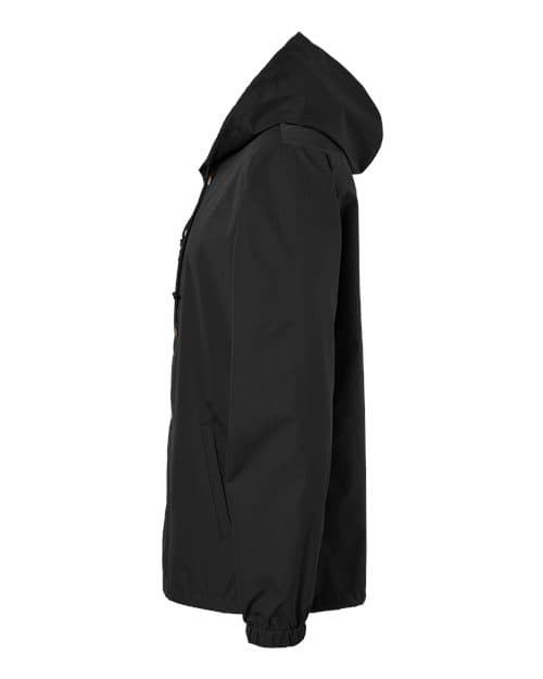 Independent Trading Co. Men's Water-Resistant Hooded Windbreaker thumbnail 6