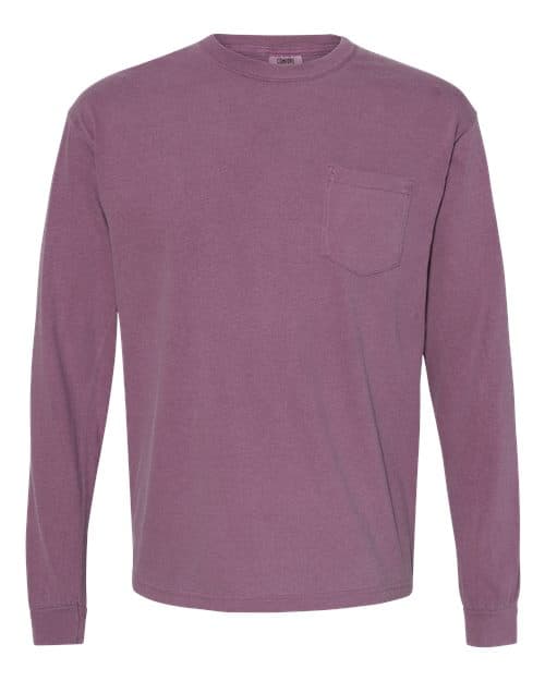 Comfort Colors Unisex Garment-Dyed Heavyweight Long Sleeve Pocket T-Shirt thumbnail 2