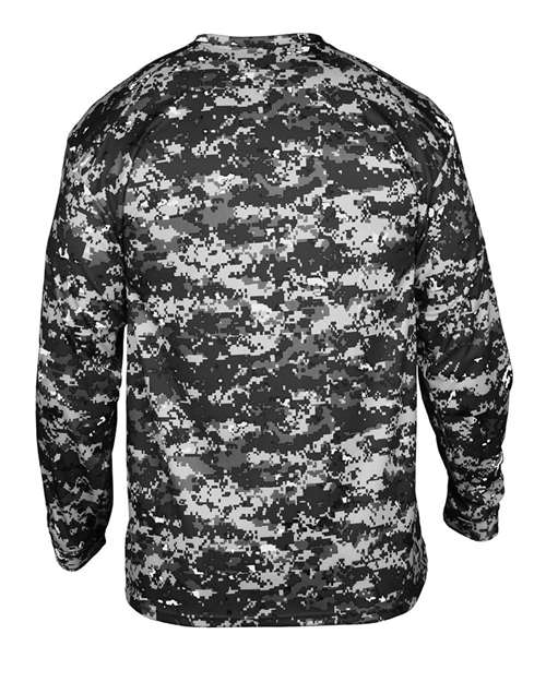 Badger Youth Digital Camo Long Sleeve T-Shirt thumbnail 3