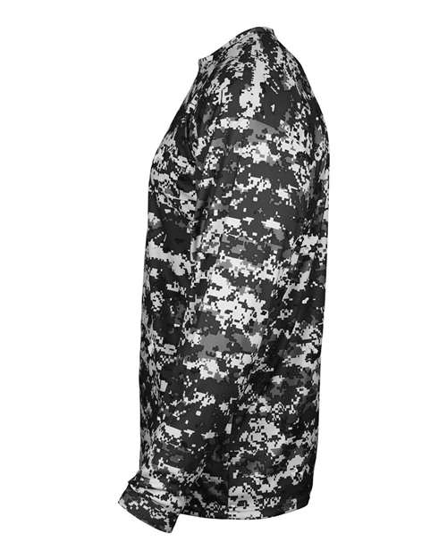 Badger Youth Digital Camo Long Sleeve T-Shirt thumbnail 4