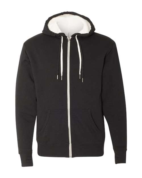Independent Trading Co. Unisex Sherpa-Lined Hooded Sweatshirt thumbnail 3