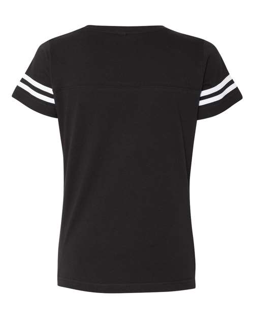 LAT Women's Football V-Neck Fine Jersey Tee thumbnail 4