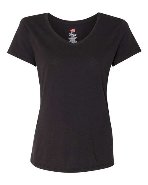 Hanes Women's Perfect-T Triblend V-Neck T-Shirt thumbnail 3
