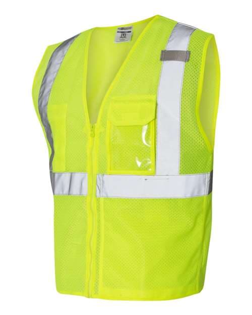 Kishigo Unisex Clear ID Vest with Zipper Closure thumbnail 4