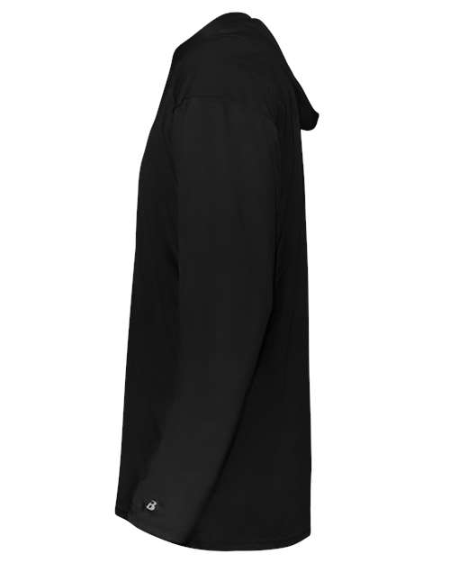Badger Youth B-Core Long Sleeve Hooded T-Shirt thumbnail 4