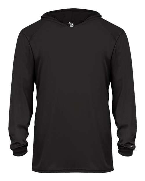 Badger Youth B-Core Long Sleeve Hooded T-Shirt thumbnail 2