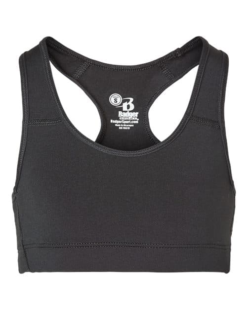 Badger Girls' B-Sport Bra Top thumbnail 3