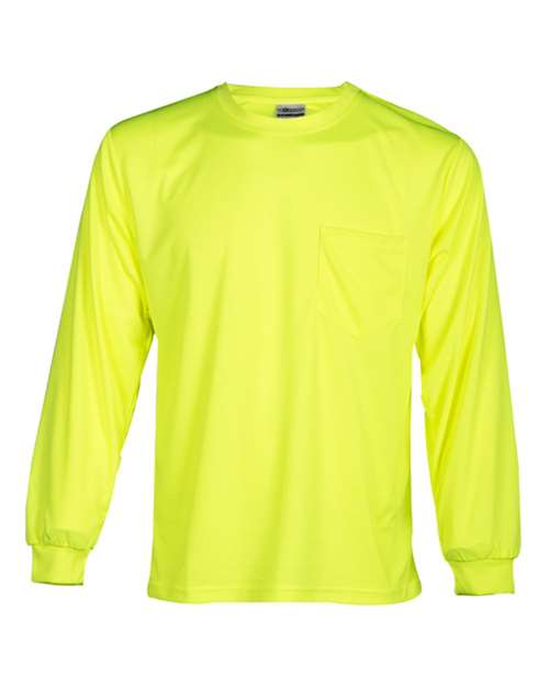 Kishigo Unisex Microfiber Polyester Long Sleeve T-Shirt thumbnail 2