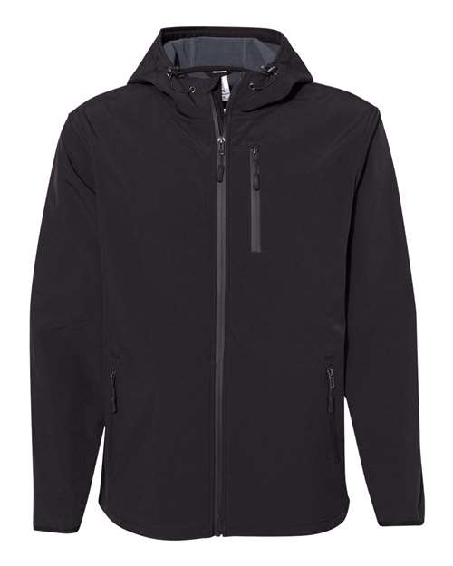 Independent Trading Co. Men's Poly-Tech Soft Shell Jacket thumbnail 3