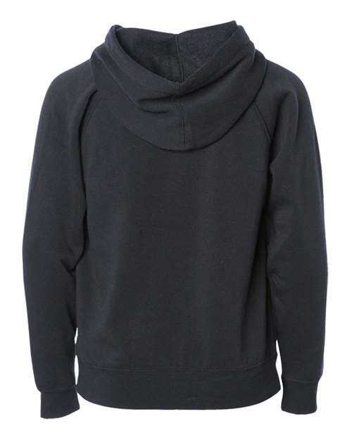 Independent Trading Co. Youth Lightweight Special Blend Raglan Zip Hood thumbnail 3