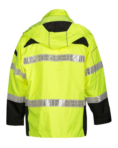 Kishigo Unisex Premium Black Series® Rainwear Jacket thumbnail 3