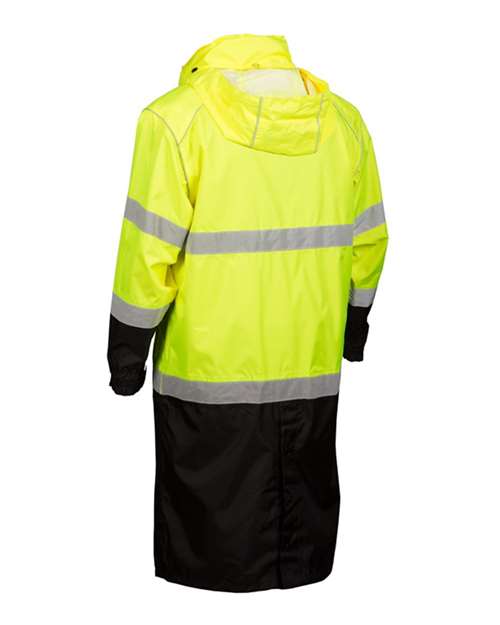 Kishigo Unisex Premium Brilliant Series® Long Rain Coat thumbnail 4