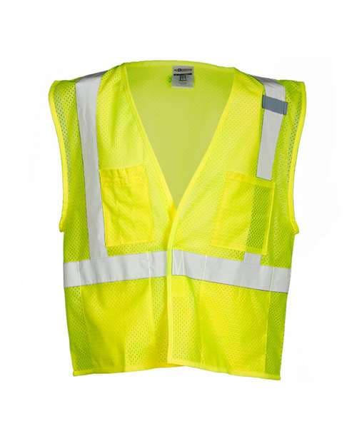 Kishigo Unisex 4 Pocket Hook-and-Loop Mesh Vest thumbnail 2