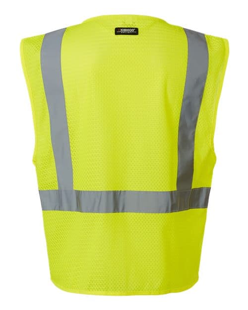 Kishigo Unisex Single Pocket Zipper Mesh Vest thumbnail 4