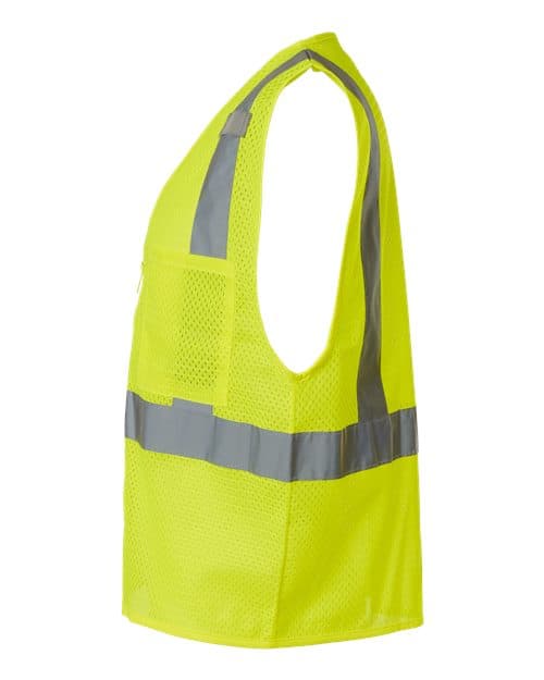 Kishigo Unisex Single Pocket Zipper Mesh Vest thumbnail 6