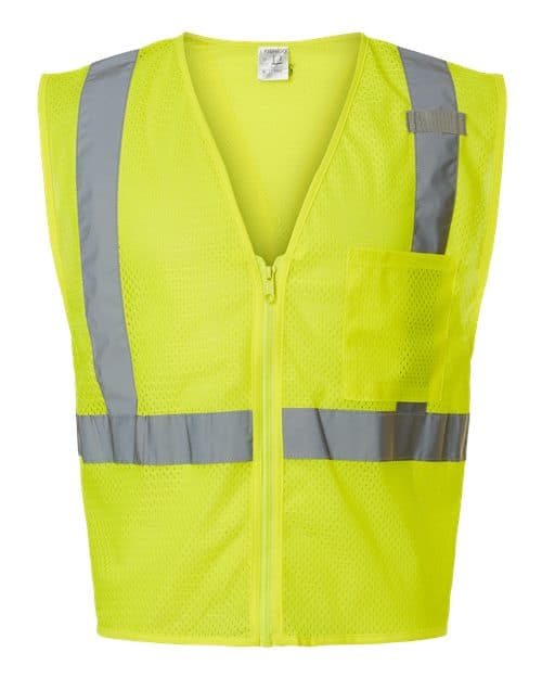 Kishigo Unisex Single Pocket Zipper Mesh Vest thumbnail 3
