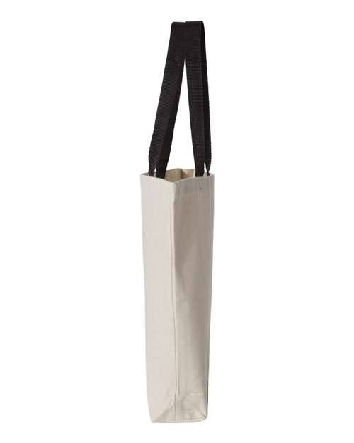 Q-Tees 11L Canvas Tote with Contrast-Color Handles thumbnail 4