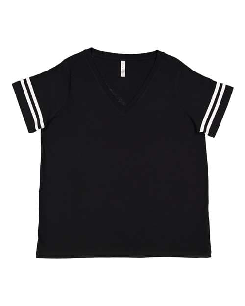 LAT Women's Curvy Collection Vintage Football Tee thumbnail 2