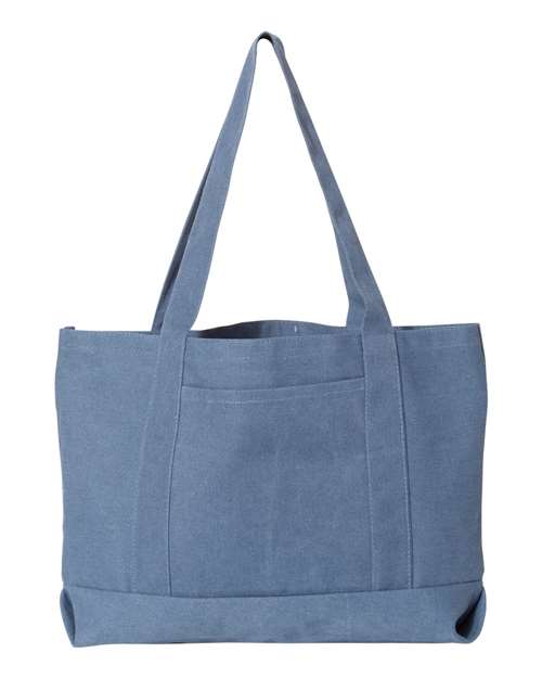 Liberty Bags Seaside Cotton Pigment Dyed Resort Tote thumbnail 2