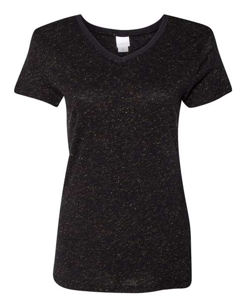 J. America Women’s Glitter V-Neck T-Shirt thumbnail 2
