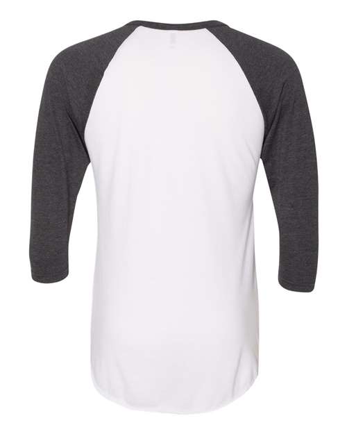 American Apparel Unisex 50/50 Raglan Three-Quarter Sleeve Tee thumbnail 3
