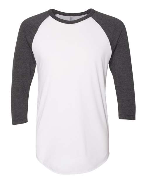 American Apparel Unisex 50/50 Raglan Three-Quarter Sleeve Tee thumbnail 2