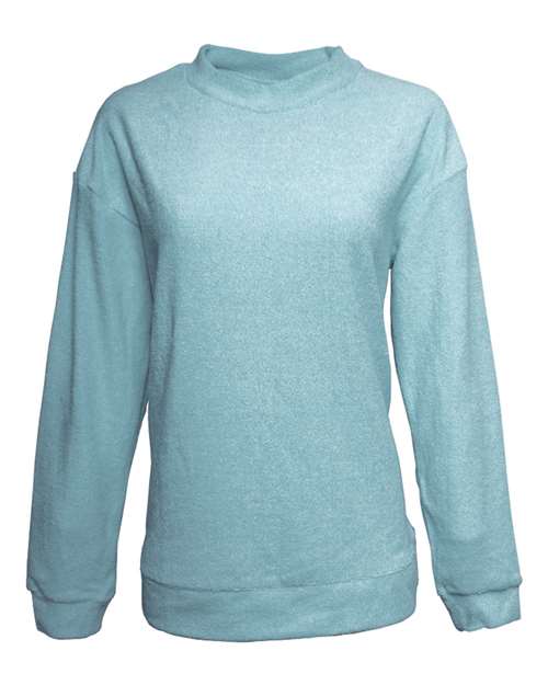 J. America Women's Weekend Terry Mock Neck Pullover thumbnail 2