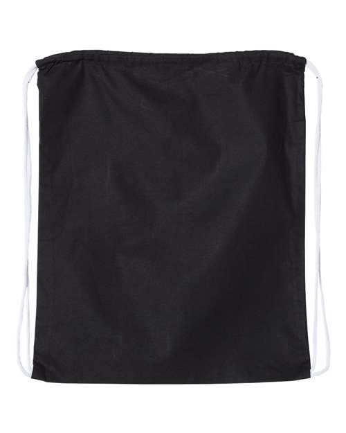Q-Tees Large Economical Cotton Drawstring Bag thumbnail 2