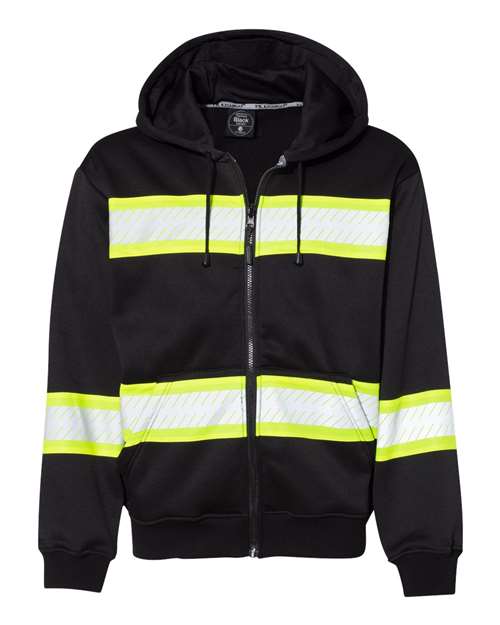 Kishigo Men's EV Series® Enhanced Visibility Full-Zip Hooded Sweatshirt thumbnail 2