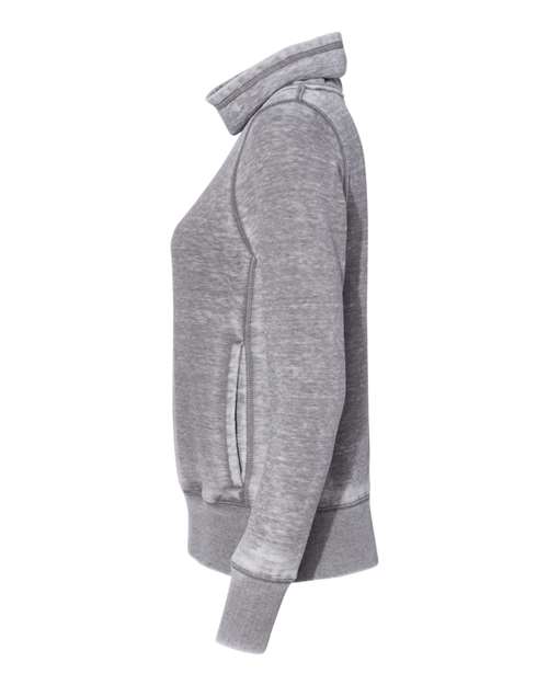 J. America Women’s Zen Fleece Cowl Neck Sweatshirt thumbnail 6