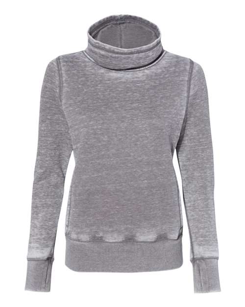 J. America Women’s Zen Fleece Cowl Neck Sweatshirt thumbnail 3