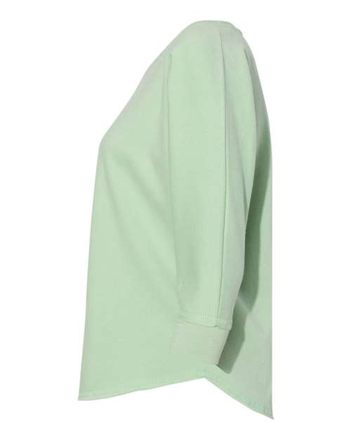 J. America Women's Lounge Fleece Dolman Crewneck Sweatshirt thumbnail 4