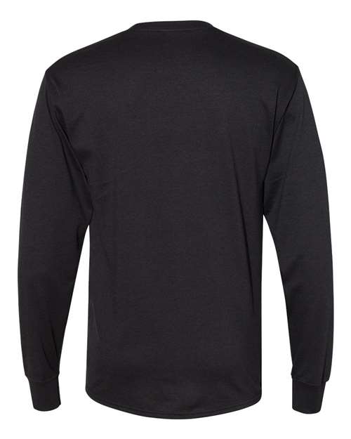 Hanes Unisex Workwear Long Sleeve Pocket T-Shirt thumbnail 4