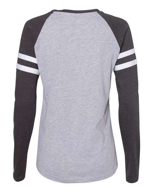 LAT Women's Fine Jersey Mash Up Long Sleeve T-Shirt thumbnail 3