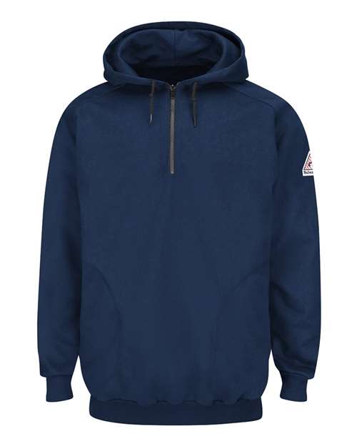 Bulwark Men's Flame Resistant Quarter-Zip Hooded Sweatshirt thumbnail 2
