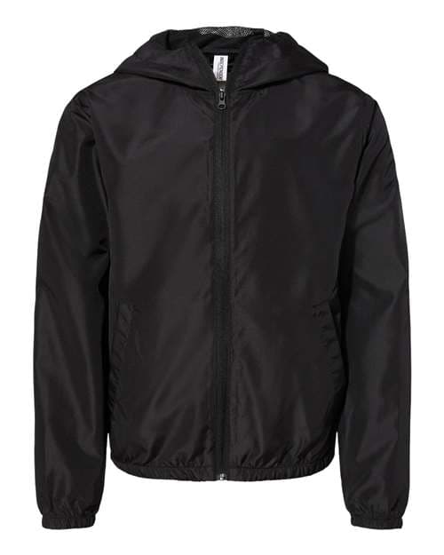 Independent Trading Co. Youth Lightweight Windbreaker Full-Zip Jacket thumbnail 3