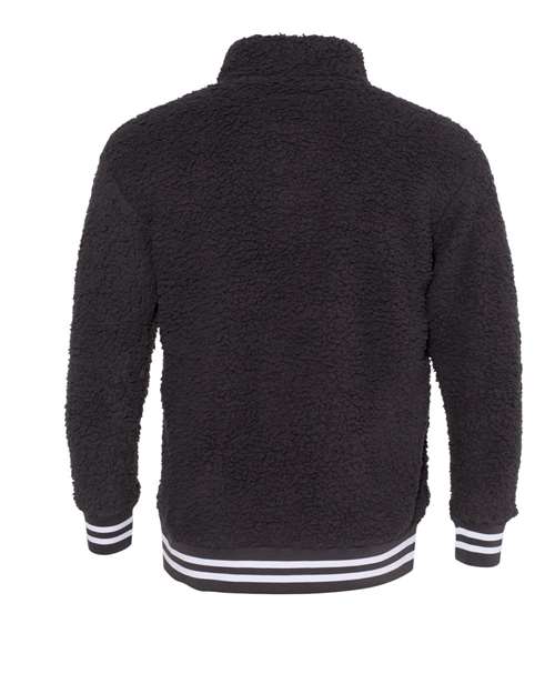 Boxercraft Unisex Varsity Sherpa Quarter-Zip Pullover thumbnail 3