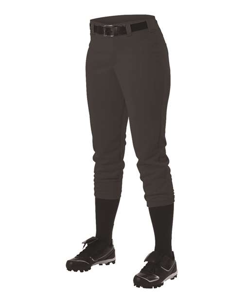 Alleson Athletic Girls' Fastpitch Softball Pants with Belt Loops thumbnail 2