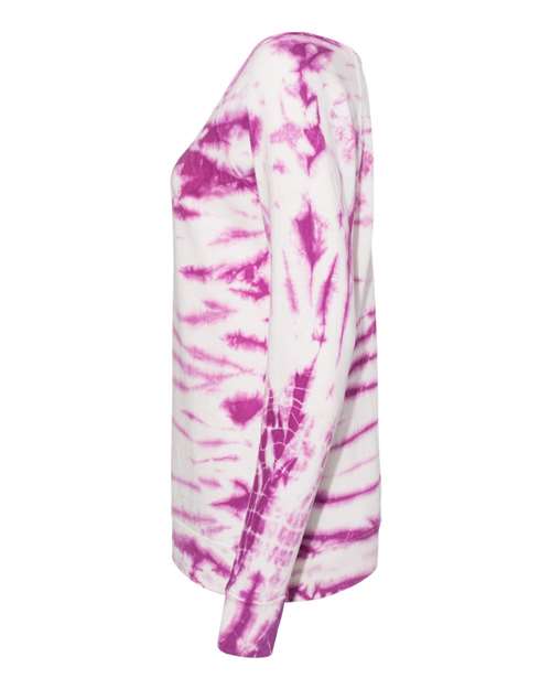 MV Sport Women's French Terry Off-the-Shoulder Tie-Dyed Sweatshirt thumbnail 4