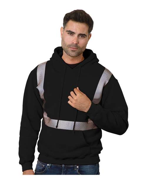 Bayside Unisex USA-Made High Visibility Hooded Sweatshirt thumbnail 2