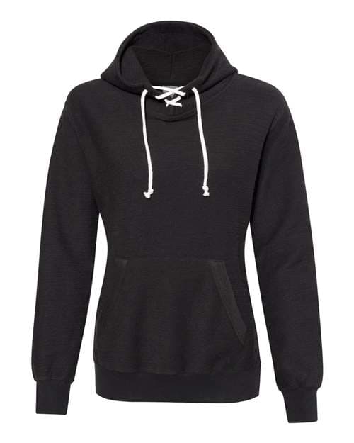 J. America Women’s French Terry Sport Lace Scuba Hooded Sweatshirt thumbnail 3