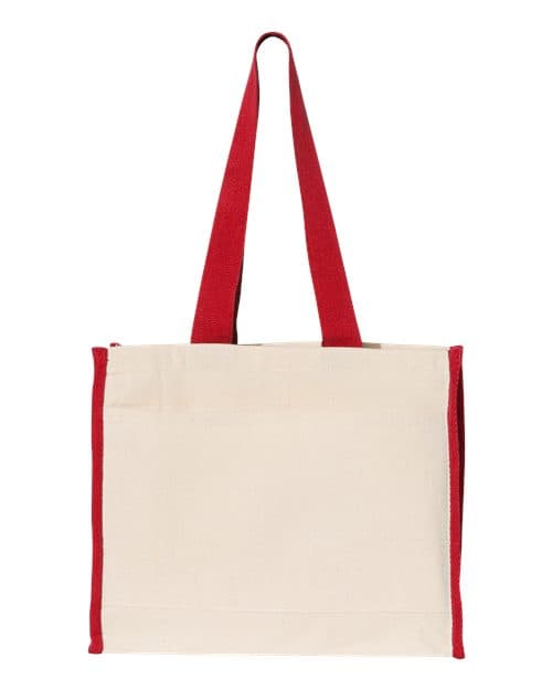 Q-Tees 14L Tote with Contrast-Color Handles thumbnail 2
