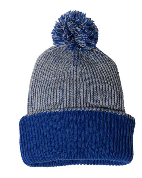 Sportsman 12" Speckled Pom-Pom Cuffed Beanie thumbnail 3